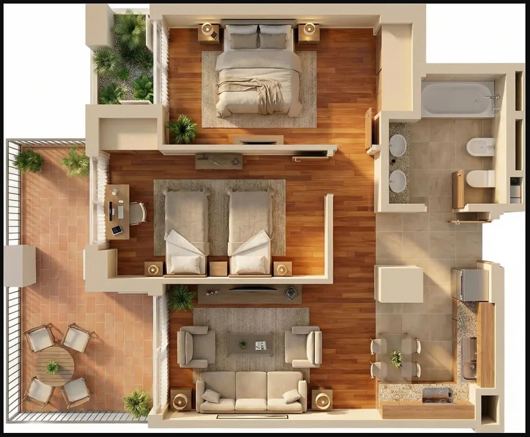 2 chambre Appartement à vendre à Vera avec piscine - 130 000 € (Ref: 9550364)