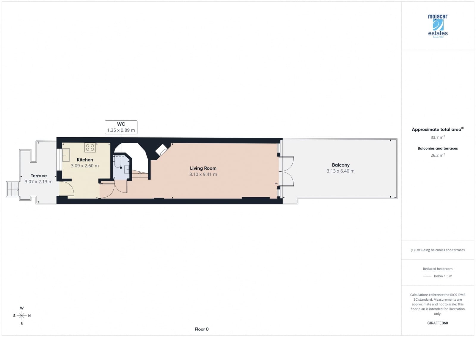 2 Zimmer Haus zu verkaufen in Mojacar mit Pool - 195.000 € (Ref: 9632861)