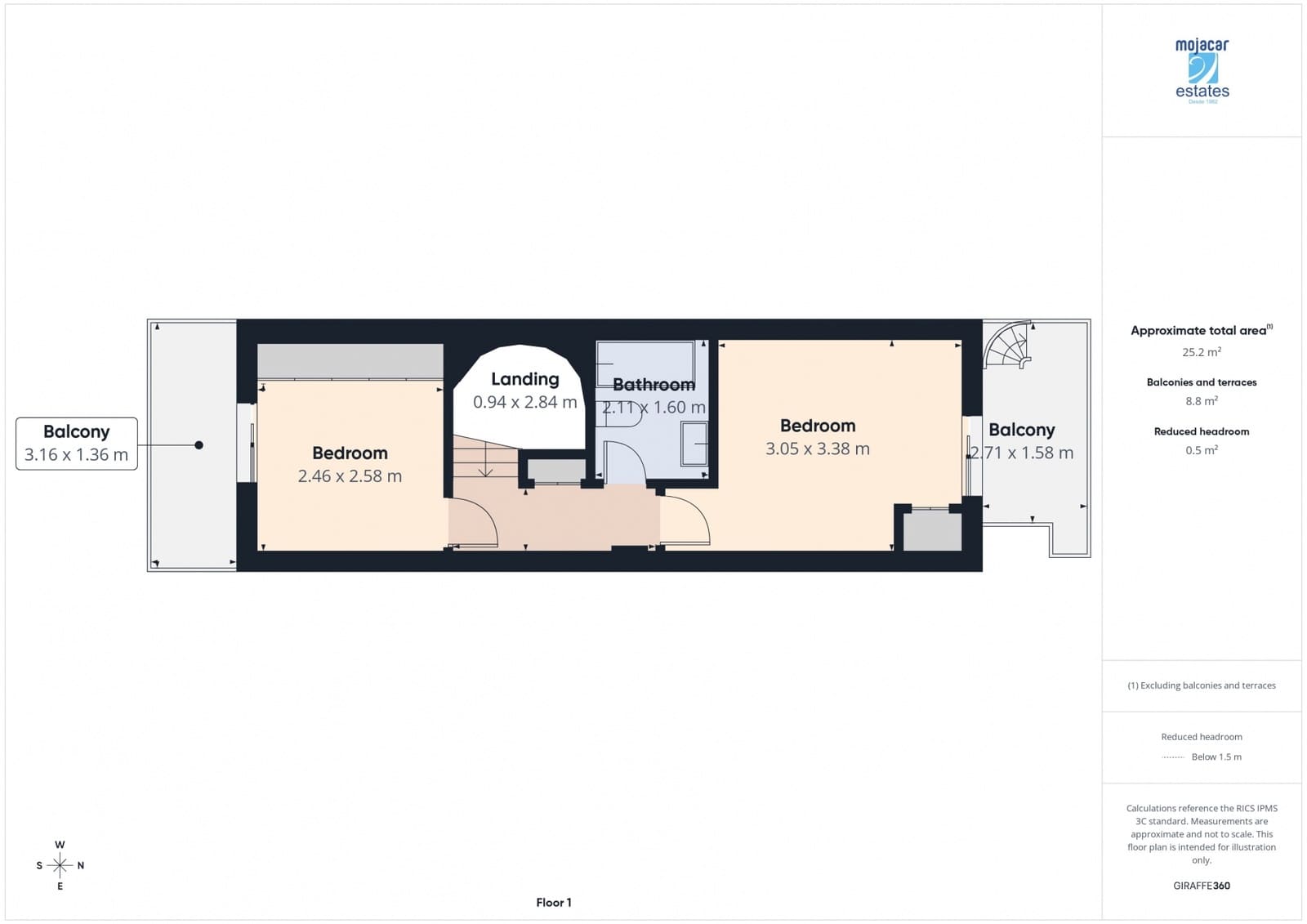2 Zimmer Haus zu verkaufen in Mojacar mit Pool - 195.000 € (Ref: 9632861)