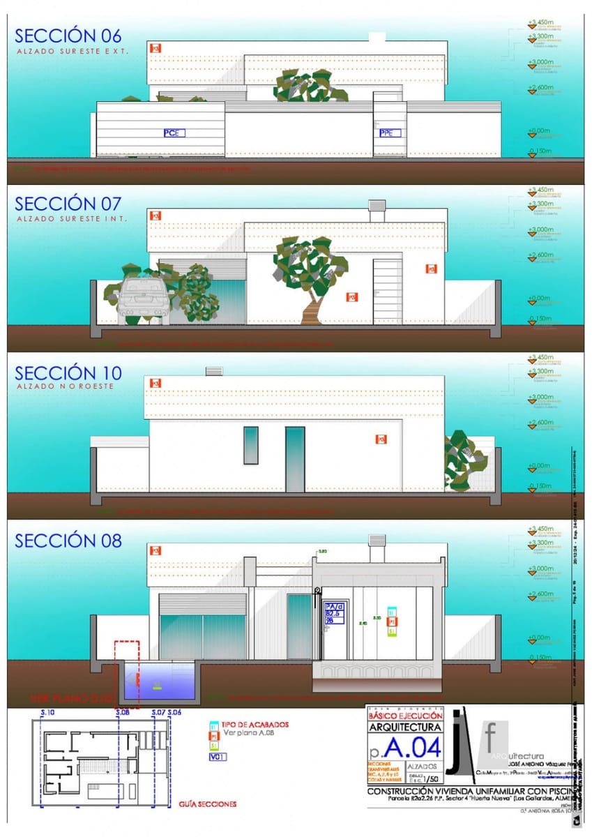 Chalet de 3 habitaciones en Los Gallardos en venta con piscina - 358.500 € (Ref: 9658092)