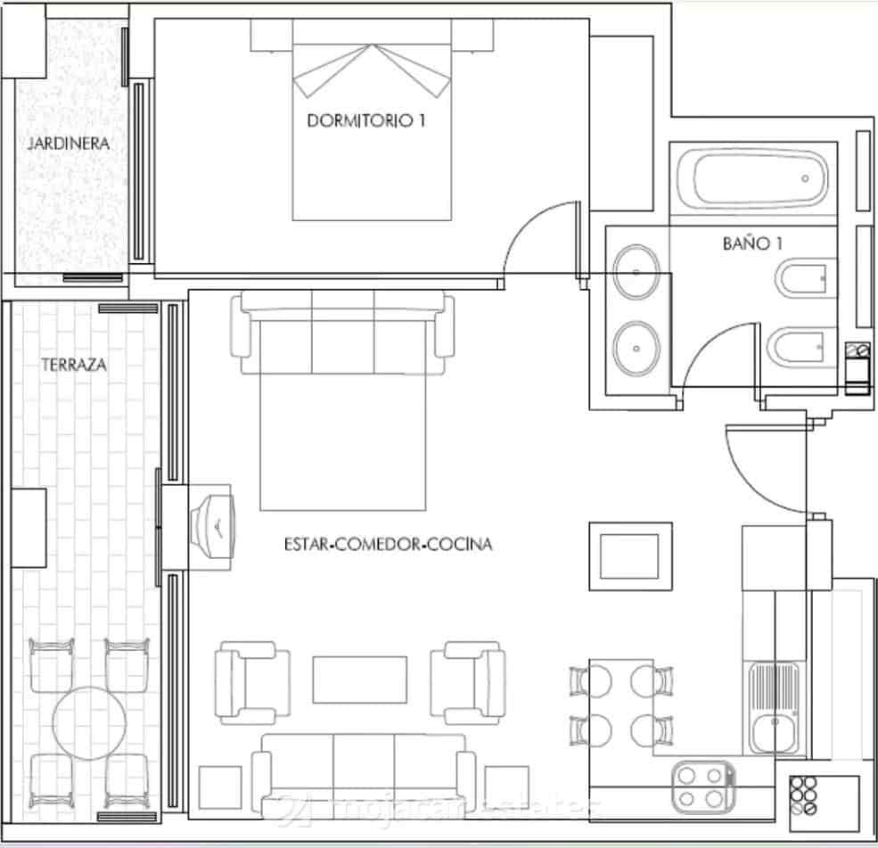 1 slaapkamer Appartement te koop in Vera met zwembad - € 140.000 (Ref: 9779944)