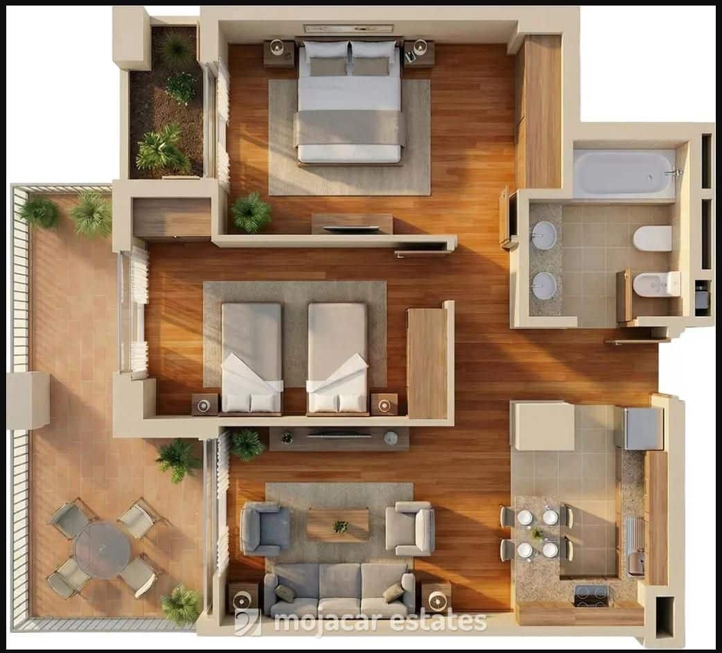 1 slaapkamer Appartement te koop in Vera met zwembad - € 140.000 (Ref: 9779944)