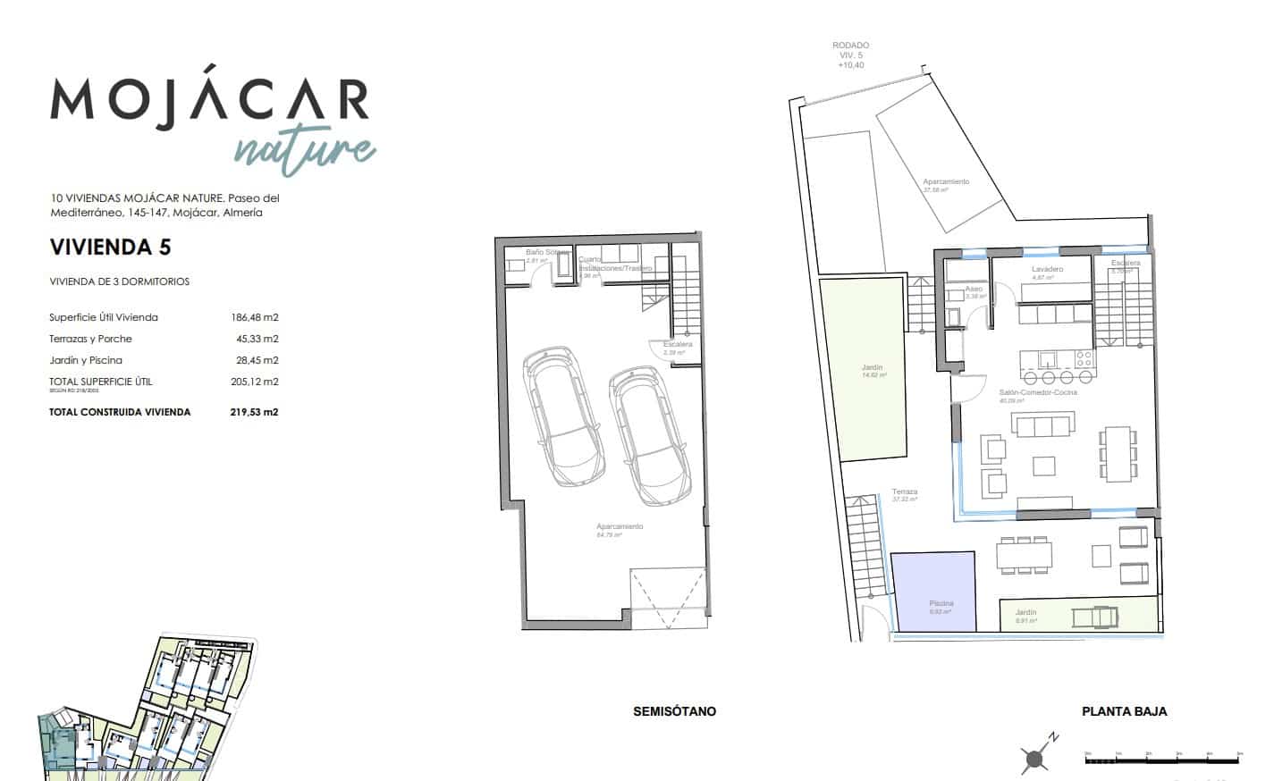 3 chambre Villa/Maison à vendre à Mojacar avec piscine garage - 695 000 € (Ref: 9793754)