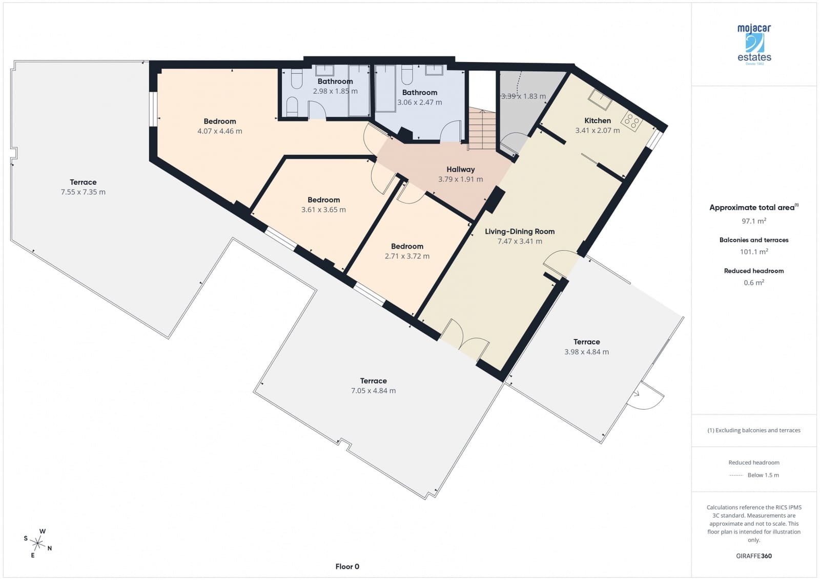 3 soveværelse Lejlighed til salg i Mojacar med swimmingpool garage - € 385.000 (Ref: 9819689)