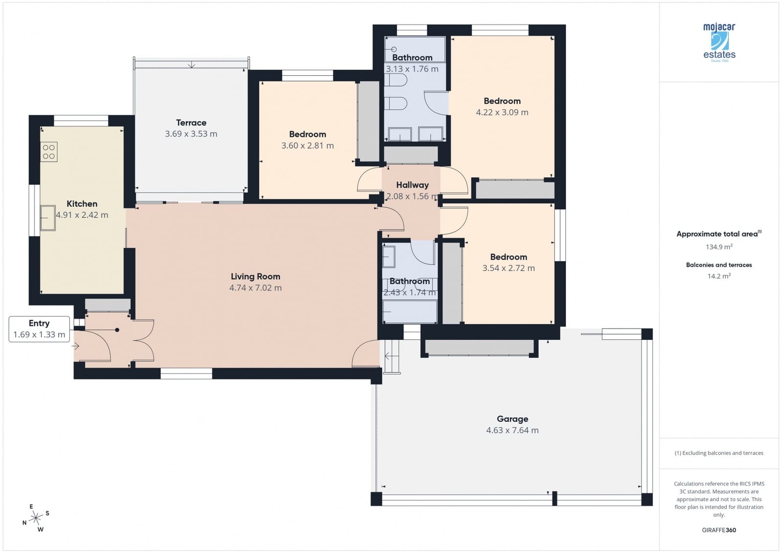 Chalet de 3 habitaciones en Vera en venta con piscina garaje - 475.000 € (Ref: 9875449)