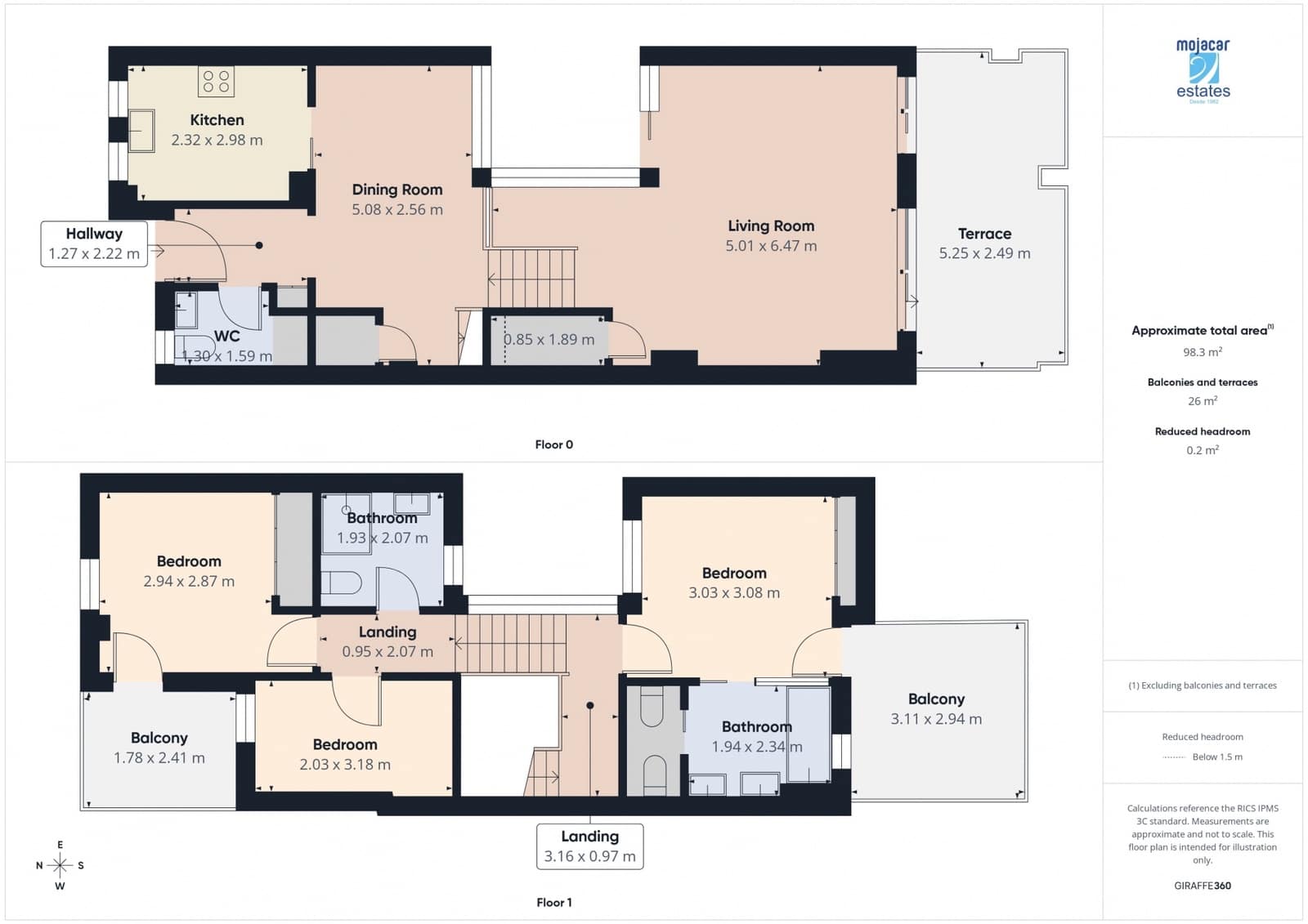 3 Zimmer Haus zu verkaufen in Mojacar mit Garage - 400.000 € (Ref: 9891559)