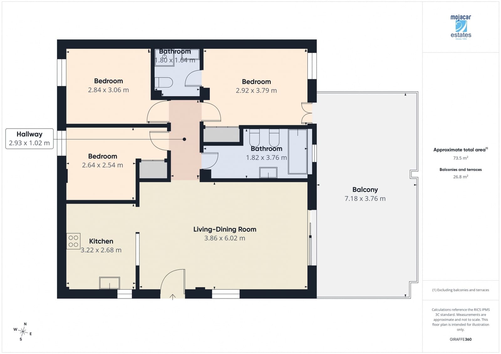 3 soveværelse Lejlighed til salg i Mojacar med swimmingpool garage - € 380.000 (Ref: 9990006)