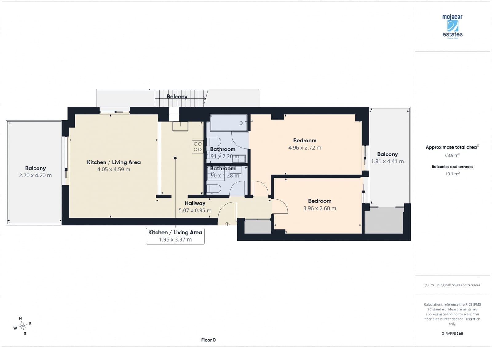 2 bedroom Apartment for sale in Mojacar with pool garage - € 243,000 (Ref: 9993668)