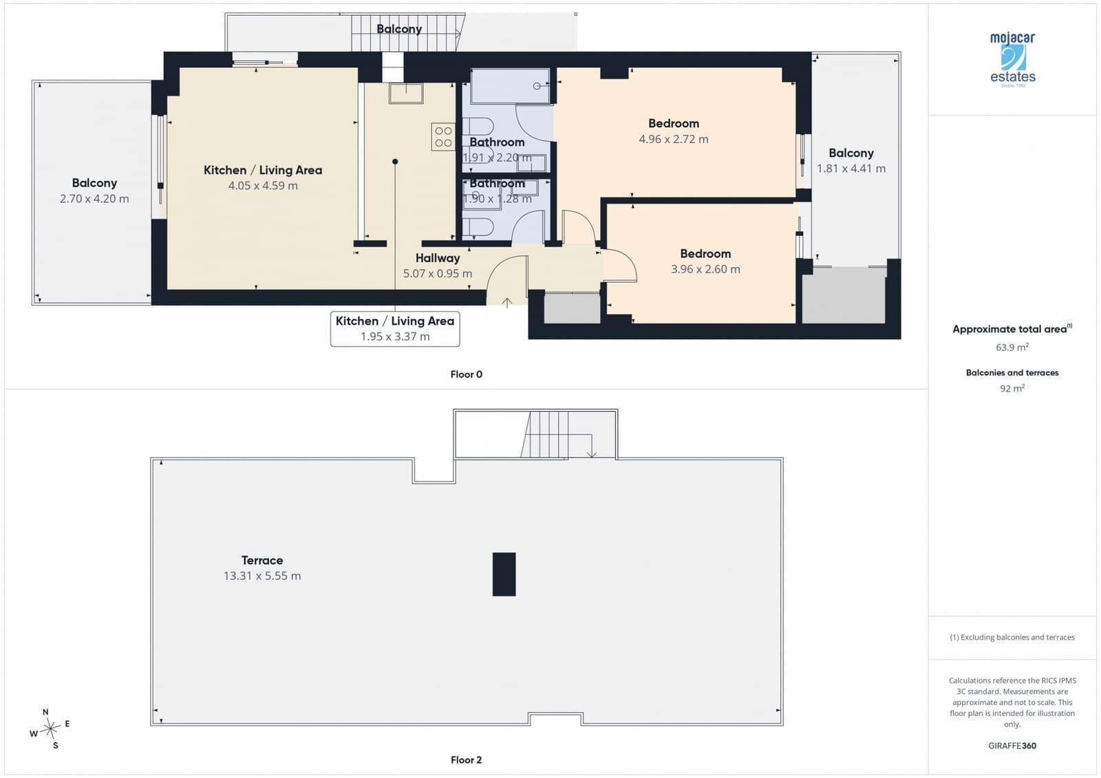 2 bedroom Apartment for sale in Mojacar with pool garage - € 243,000 (Ref: 9993668)