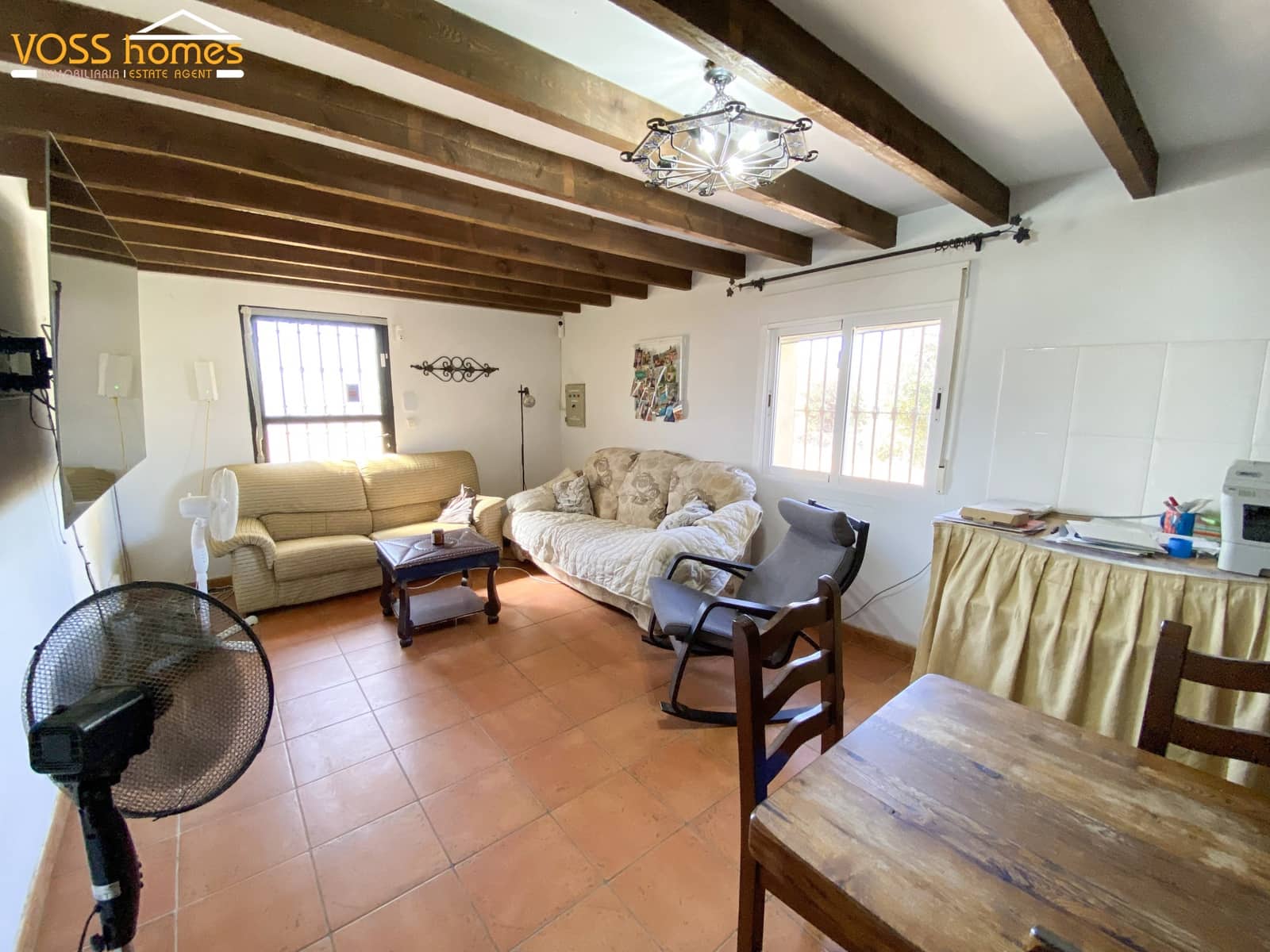 5 soveværelse Finca/Landehus til salg i Huercal-Overa med swimmingpool garage - € 219.950 (Ref: 10004852)