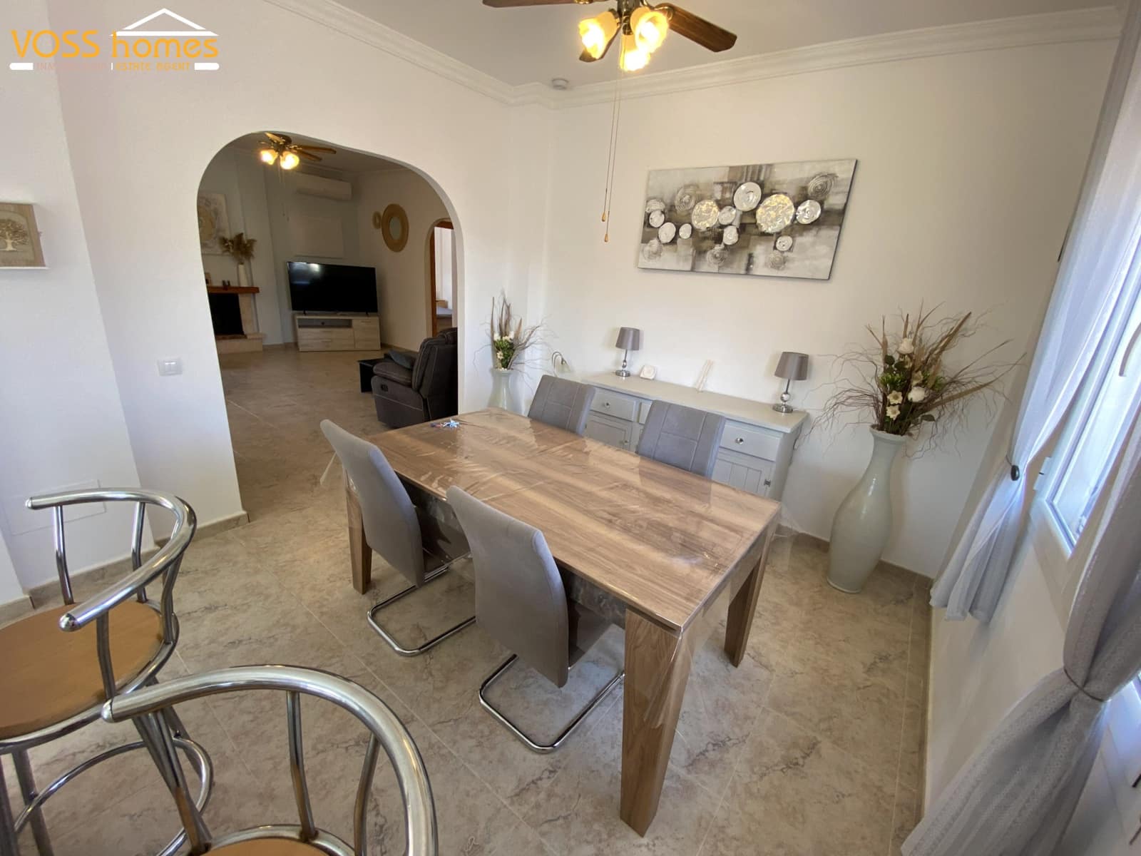 3 Zimmer Villa zu vermieten in Huercal-Overa mit Pool Garage - 1.200 € (Ref: 10048925)