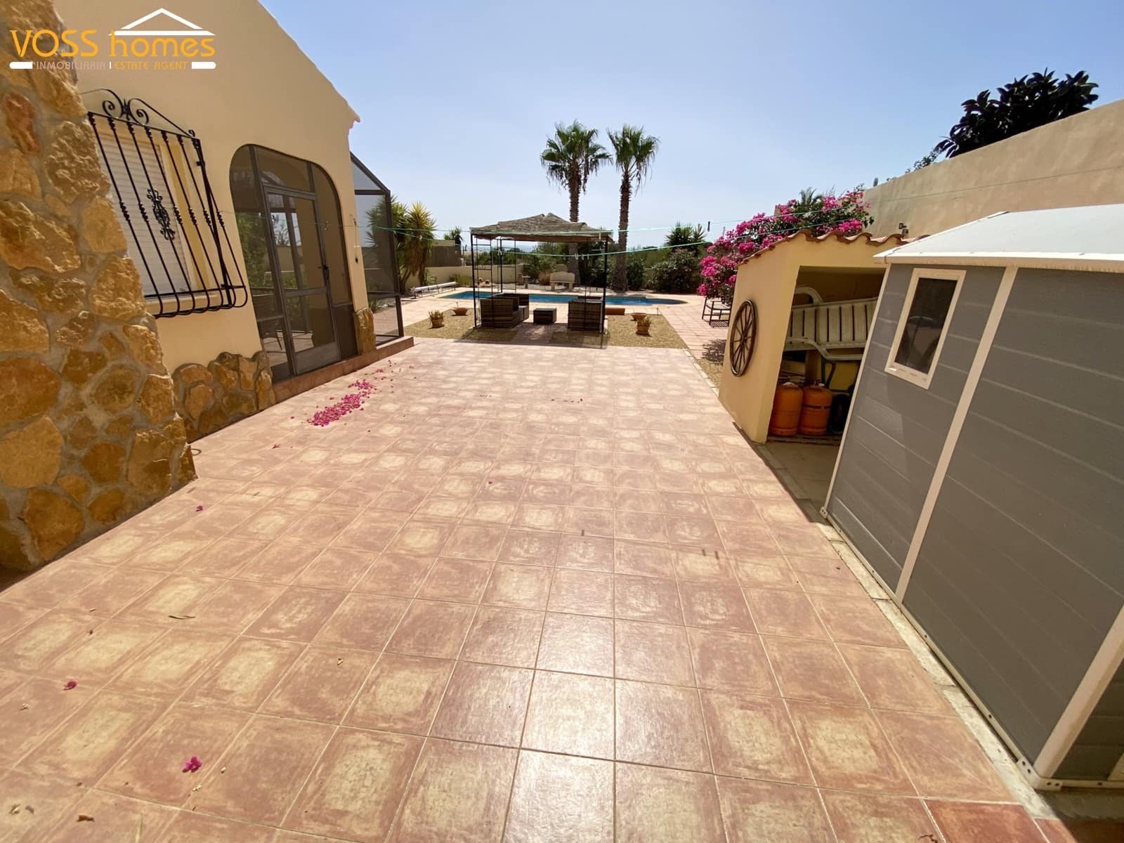 3 Zimmer Villa zu vermieten in Huercal-Overa mit Pool Garage - 1.200 € (Ref: 10048925)