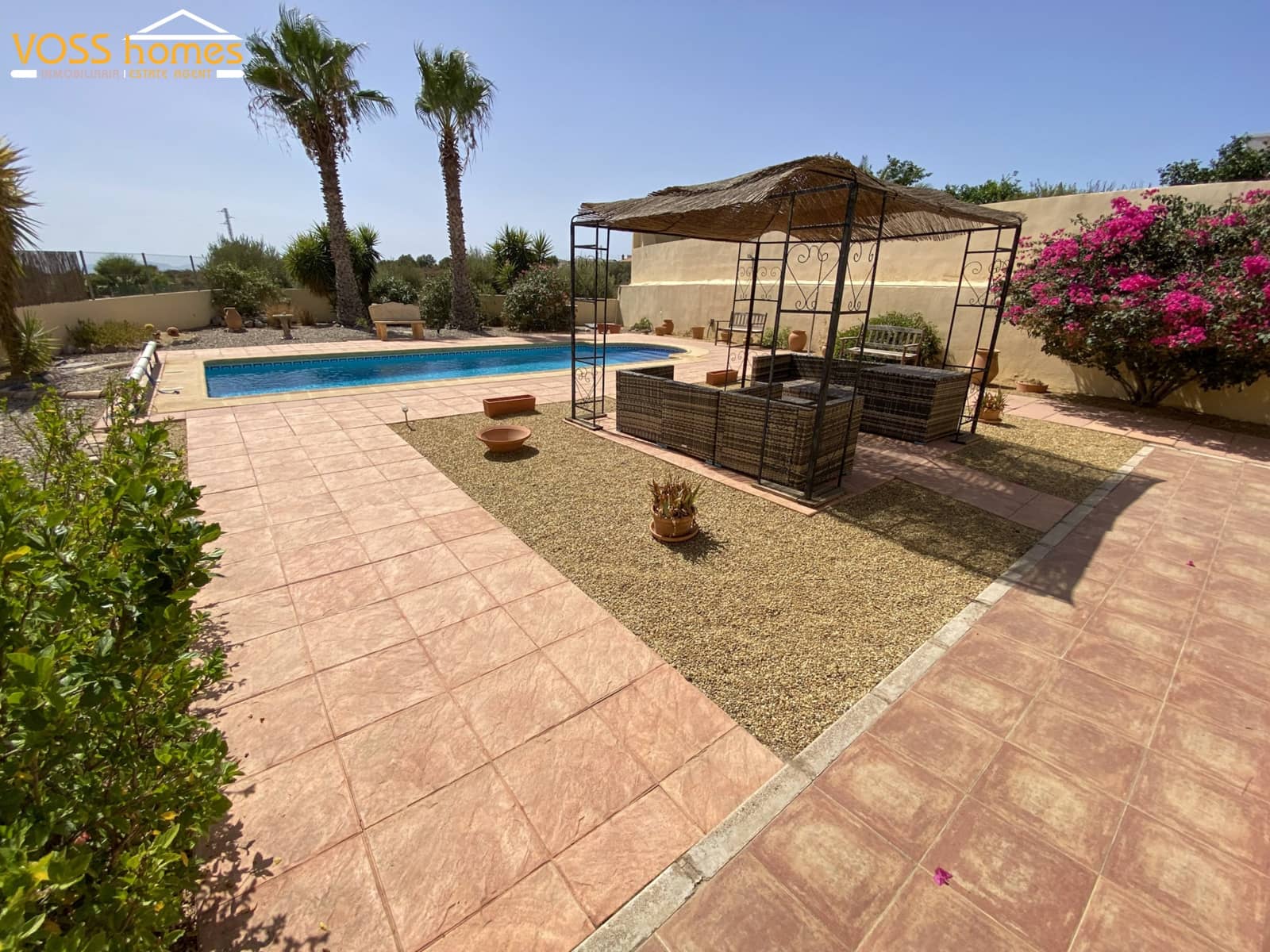 3 Zimmer Villa zu vermieten in Huercal-Overa mit Pool Garage - 1.200 € (Ref: 10048925)