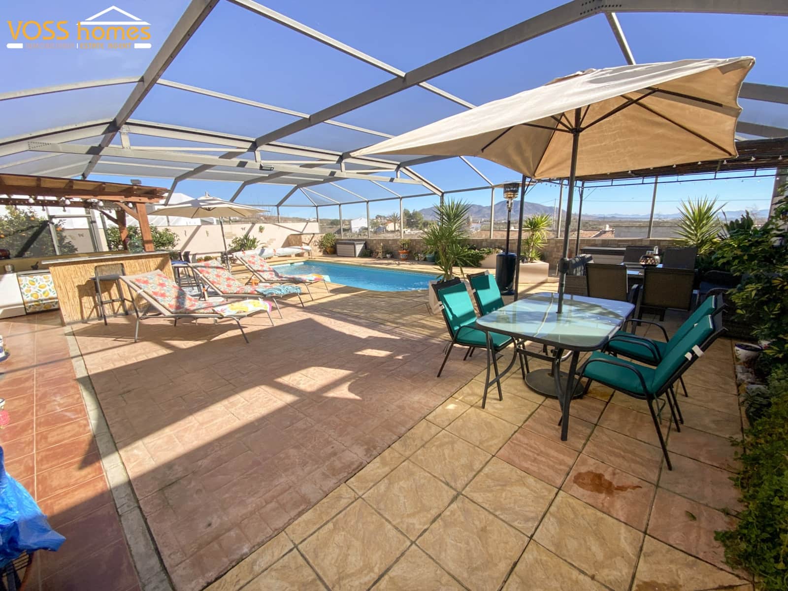 3 bedroom Villa for sale in Huercal-Overa with pool - € 274,950 (Ref: 9500343)