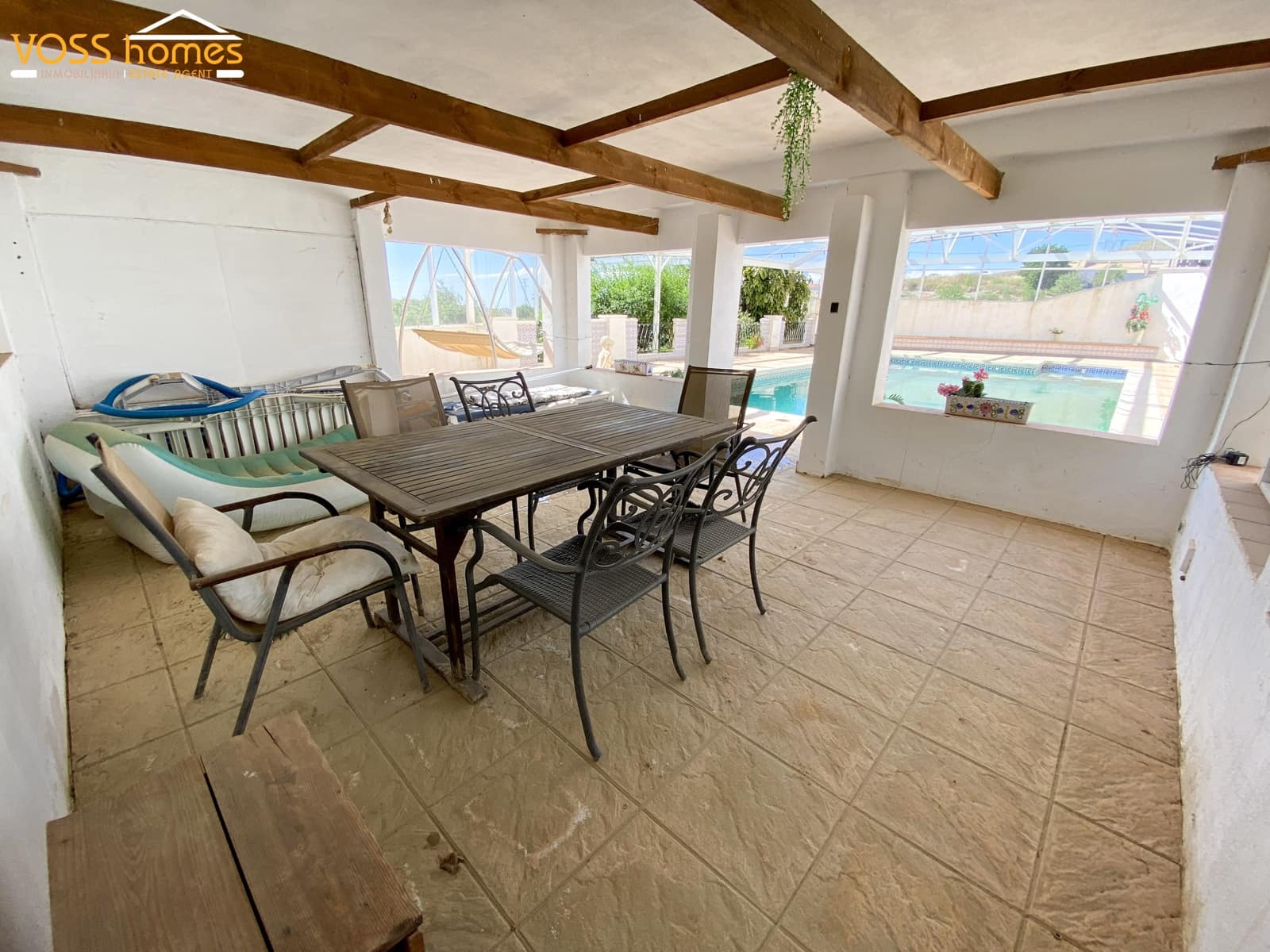 5 soveværelse Finca/Landehus til salg i Huercal-Overa med swimmingpool - € 319.000 (Ref: 9850793)