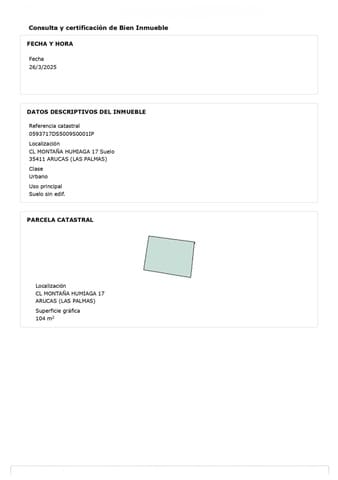 Grunde uden byggetilladelser til salg i Arucas - € 56.420 (Ref: 8975577)