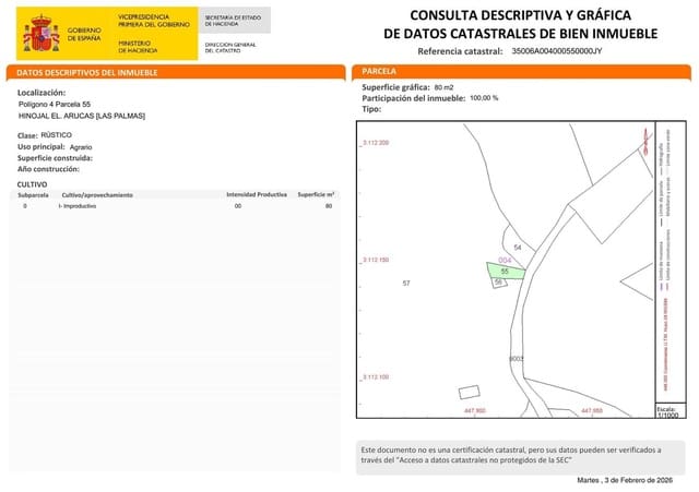 2 sypialnia Dom na sprzedaż w Arucas z garażem - 120 000 € (Ref: 9810874)
