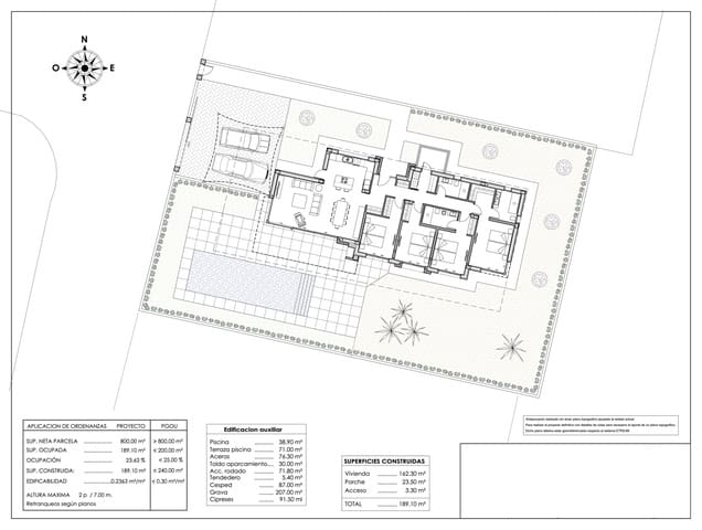 Chalet de 4 habitaciones en Calpe / Calp en venta con piscina - 1.190.000 € (Ref: 7086671)