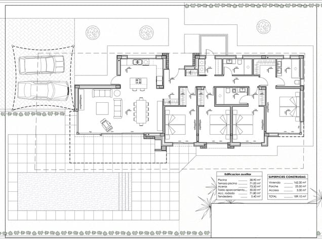 Chalet de 4 habitaciones en Calpe / Calp en venta con piscina - 1.190.000 € (Ref: 7086671)