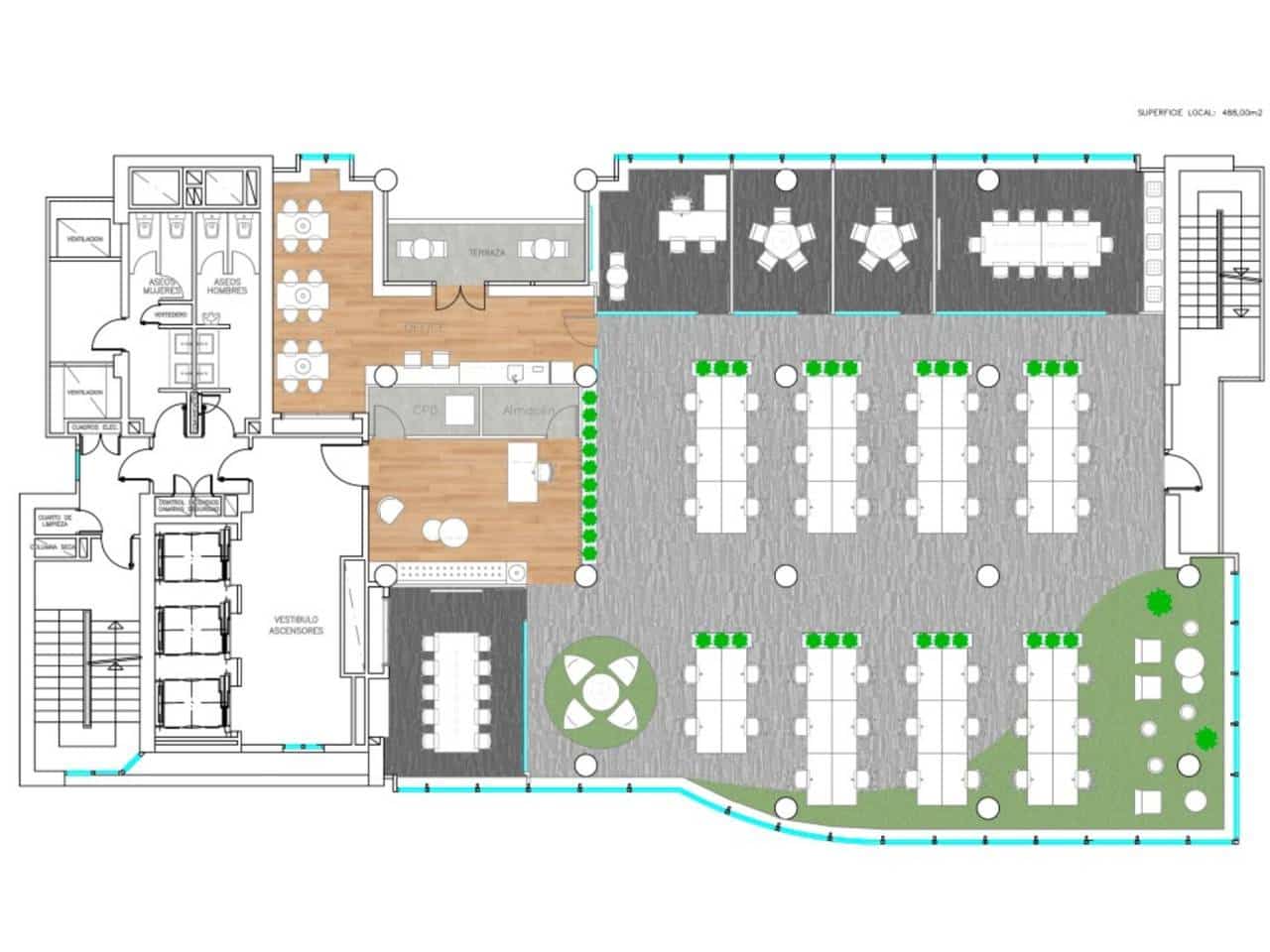 Biuro do wynajęcia w Miasto Madryt z garażem - 28 305 € (Ref: 7601791)