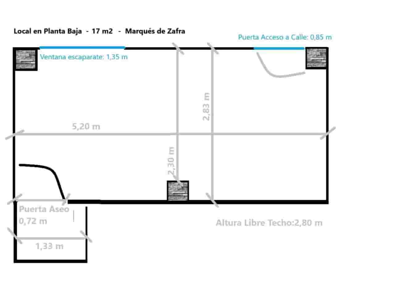 1 soverom Kommersiell til leie i Madrid by - € 750 (Ref: 8075252)