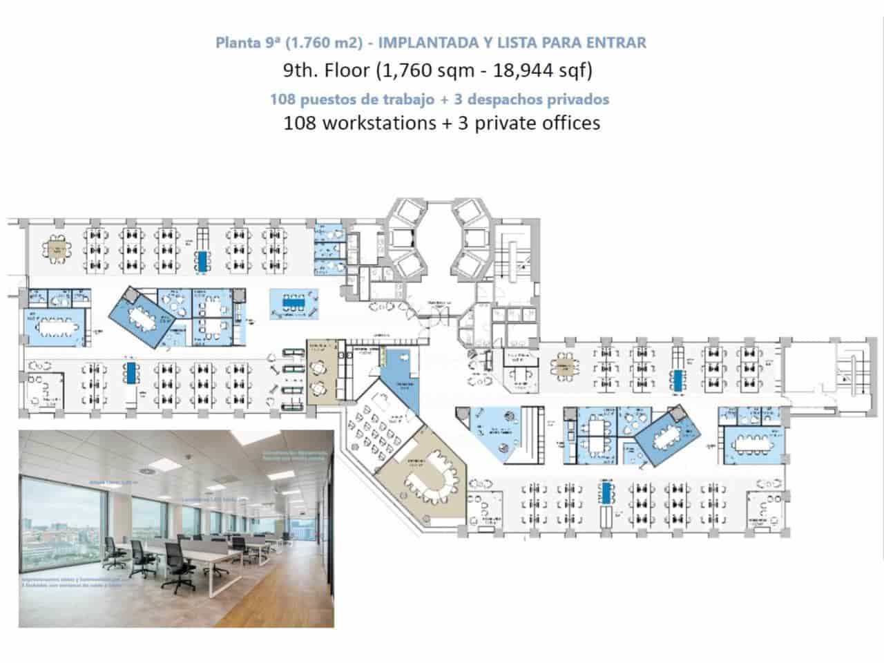 Kontor til leje i Madrid by med garage - € 18.920 (Ref: 8225424)