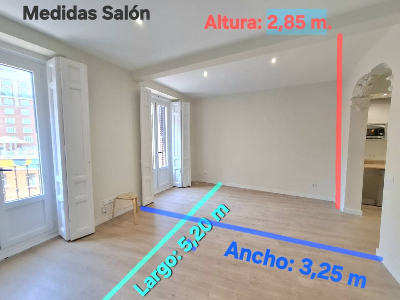 2 bedroom Flat for rent in Madrid city - € 1,800 (Ref: 8387783)