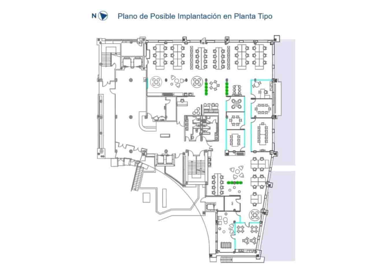 Office for rent in Madrid city with garage - € 3,458 (Ref: 8621061)
