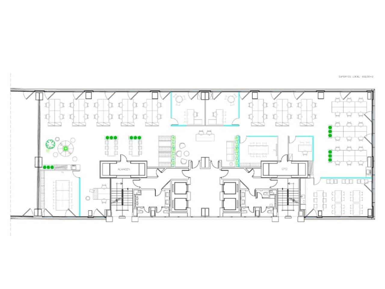 Kontor att hyra i Madrid stad med garage - 1 845 € (Ref: 8993495)