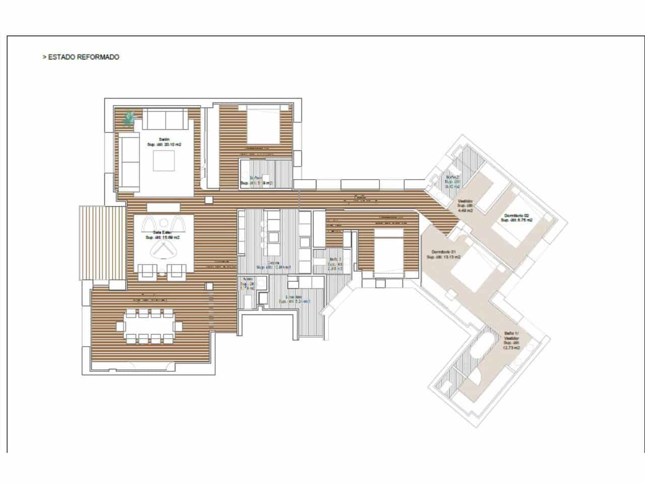 4 soveværelse Lejlighed til salg i Madrid by - € 2.695.000 (Ref: 9850803)