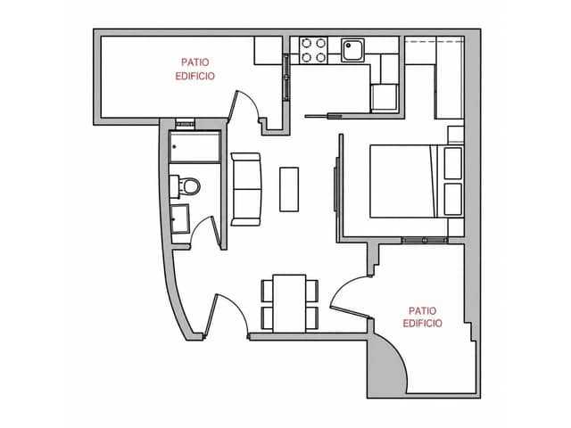1 sovrum Lägenhet att hyra i Madrid stad - 1 250 € (Ref: 9961878)