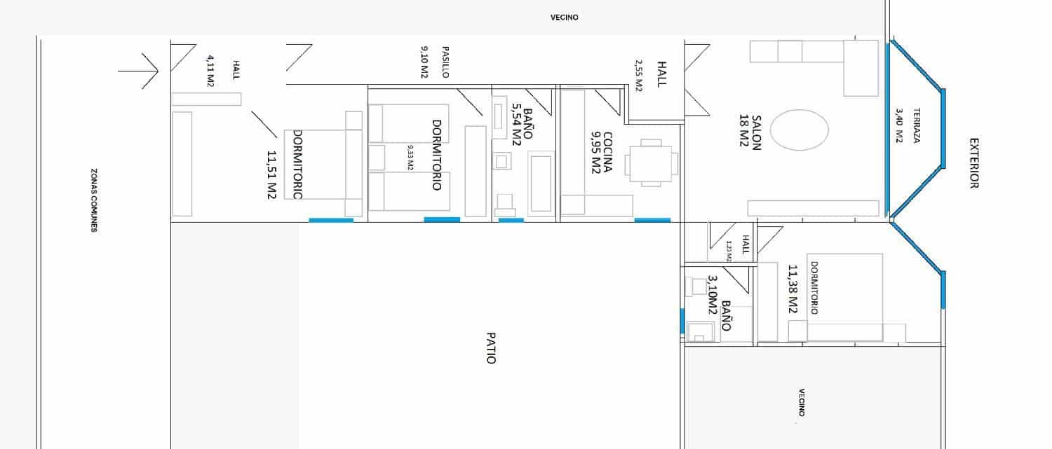 Lägenhet till salu i Palencia stad - 195 000 € (Ref: 10130476)