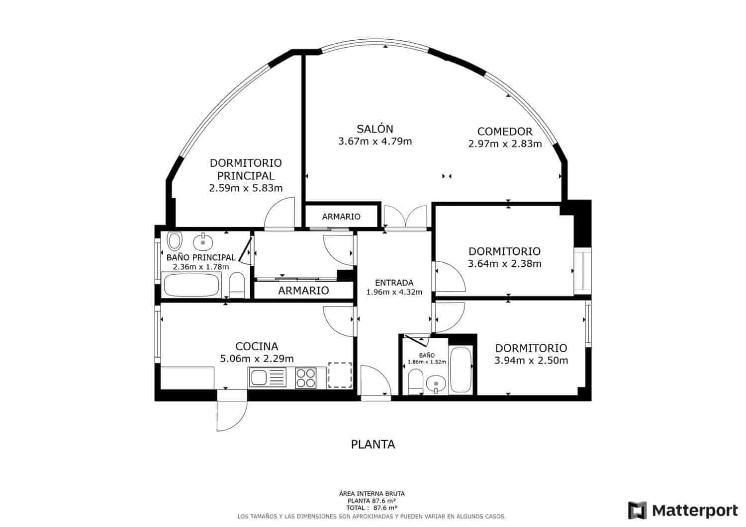 3 soveværelse Lejlighed til salg i Palencia by - € 150.000 (Ref: 7859475)