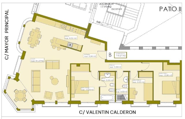3 soveværelse Lejlighed til salg i Palencia by med garage - € 410.000 (Ref: 7859605)