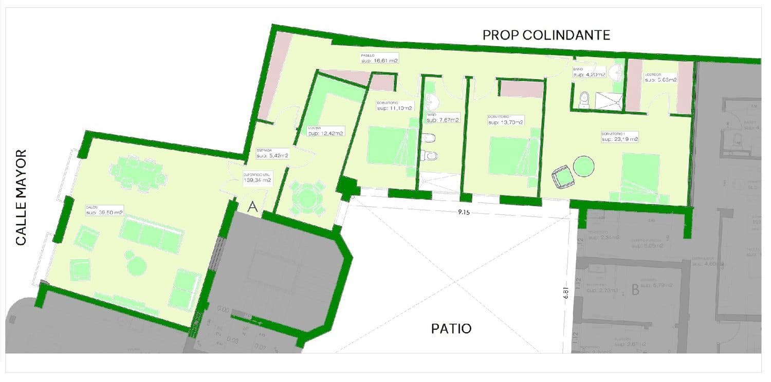 3 soveværelse Lejlighed til salg i Palencia by - € 395.000 (Ref: 9115721)
