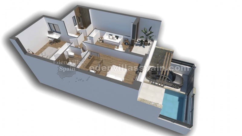 3 soverom Hus til salgs i Alicante by med svømmebasseng - € 425 000 (Ref: 7589998)