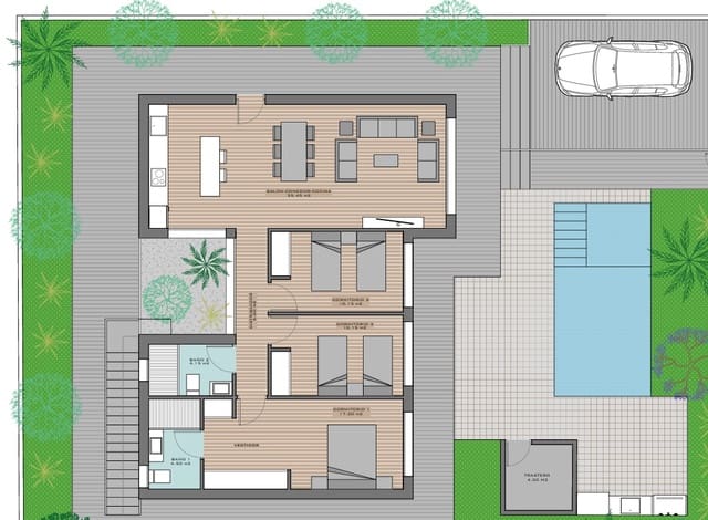 3 makuuhuone Huvila myytävänä paikassa Polop mukana uima-altaan - 500 000 € (Ref: 8835237)