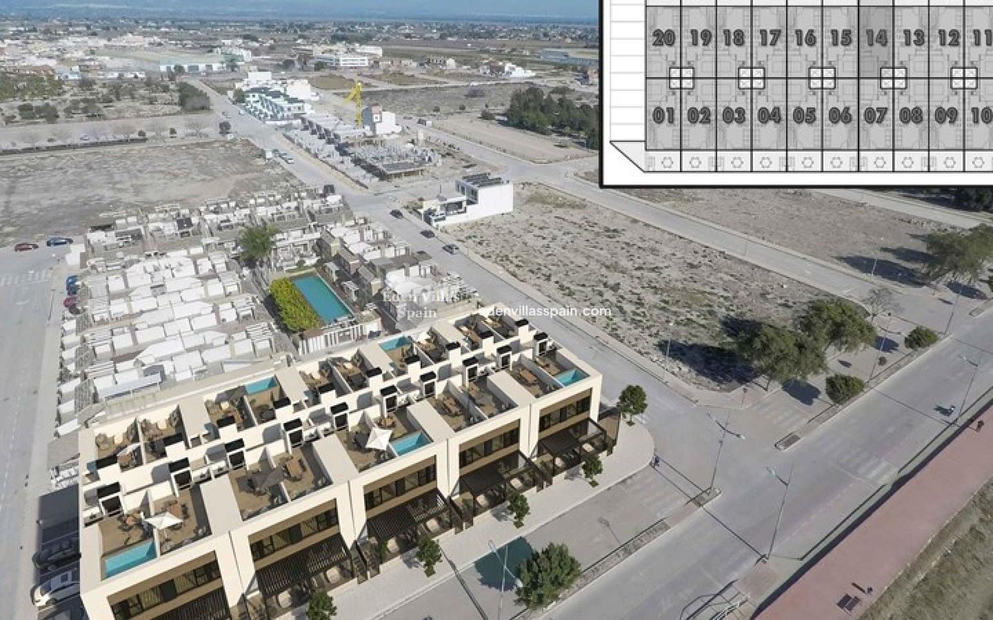 2 soveværelse Byhus til salg i Alicante by med swimmingpool - € 259.000 (Ref: 8835764)