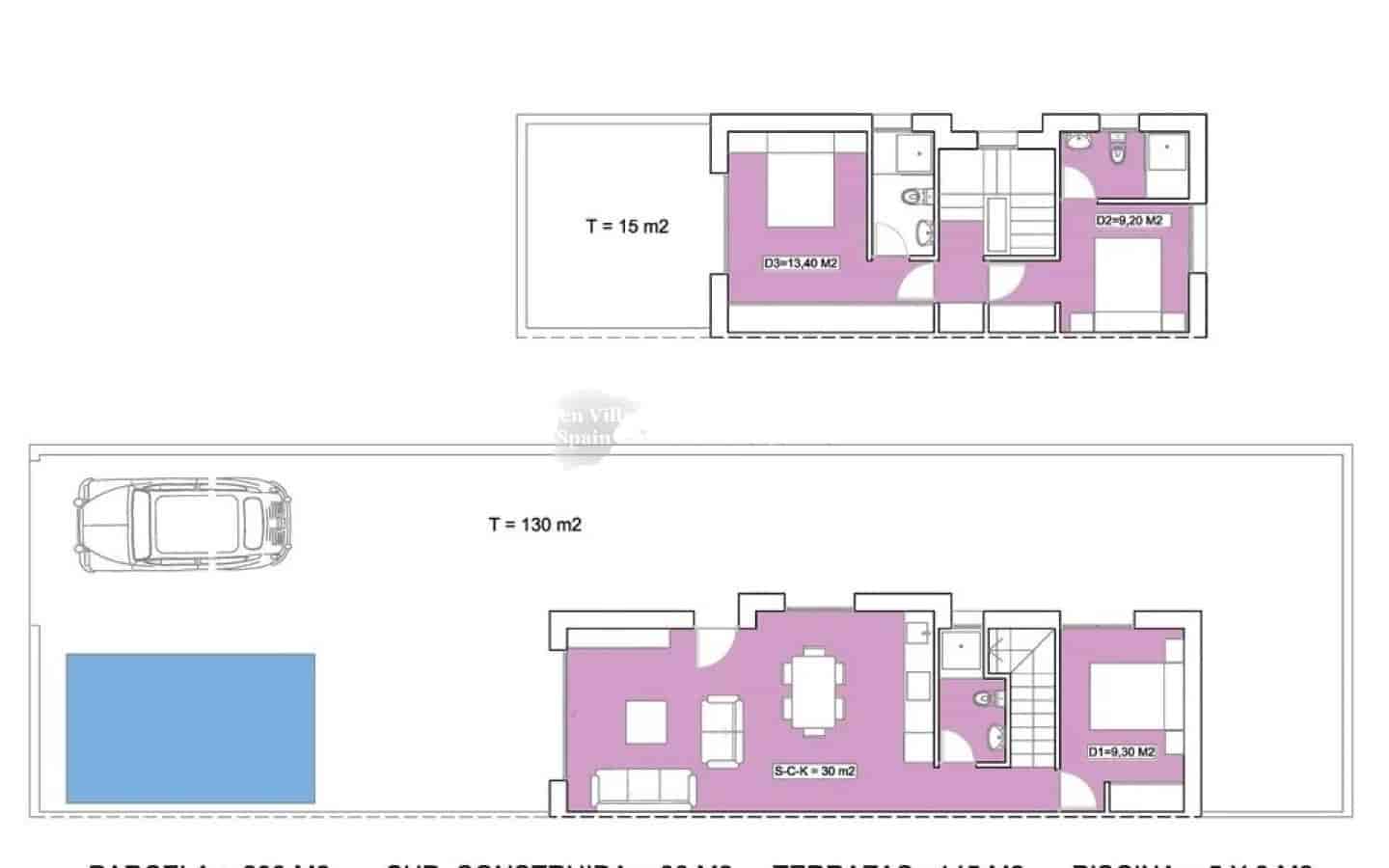 3 quarto Moradia Geminada para venda em Daya Nueva com piscina - 299 000 € (Ref: 8904729)