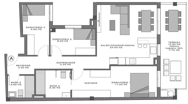 Apartamento de 3 habitaciones en Santa Pola en venta con piscina - 295.000 € (Ref: 9312008)