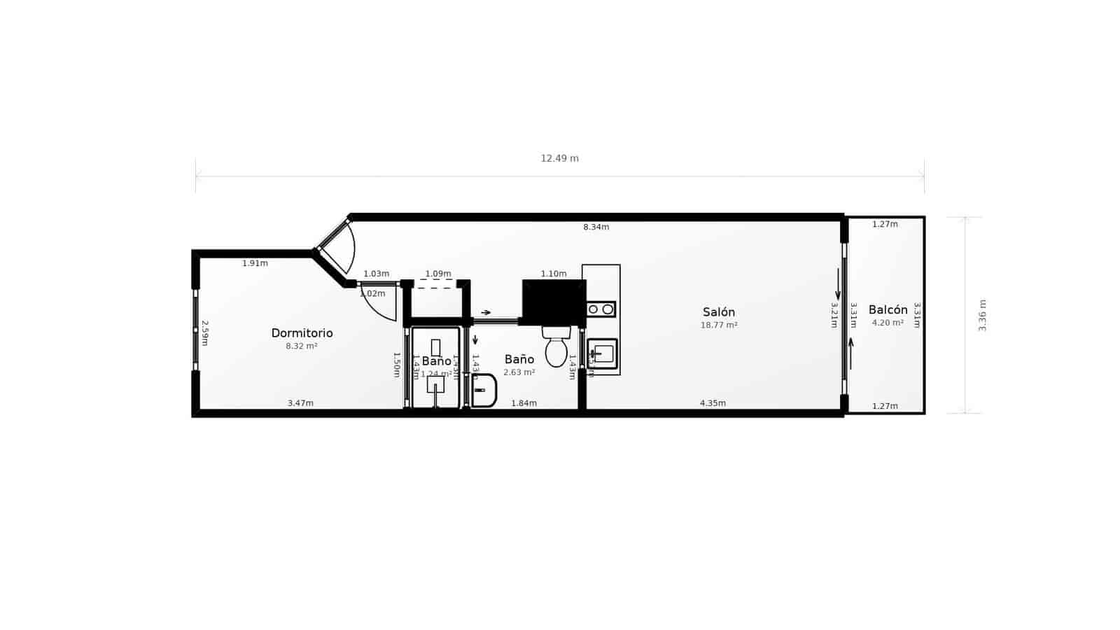 1 Zimmer Apartment zu verkaufen in Playa del Cura mit Pool - 239.000 € (Ref: 8912853)