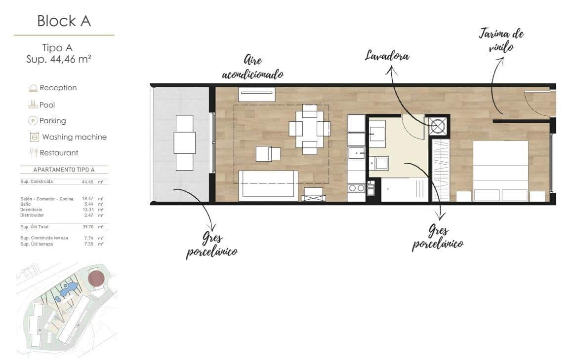 1 slaapkamer Appartement te koop in Puerto Rico met zwembad - € 229.500 (Ref: 9518918)