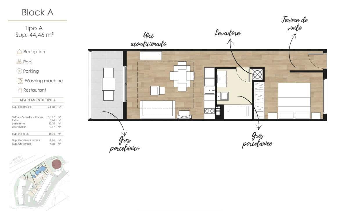 1 bedroom Apartment for sale in Puerto Rico with pool - € 229,500 (Ref: 9695354)