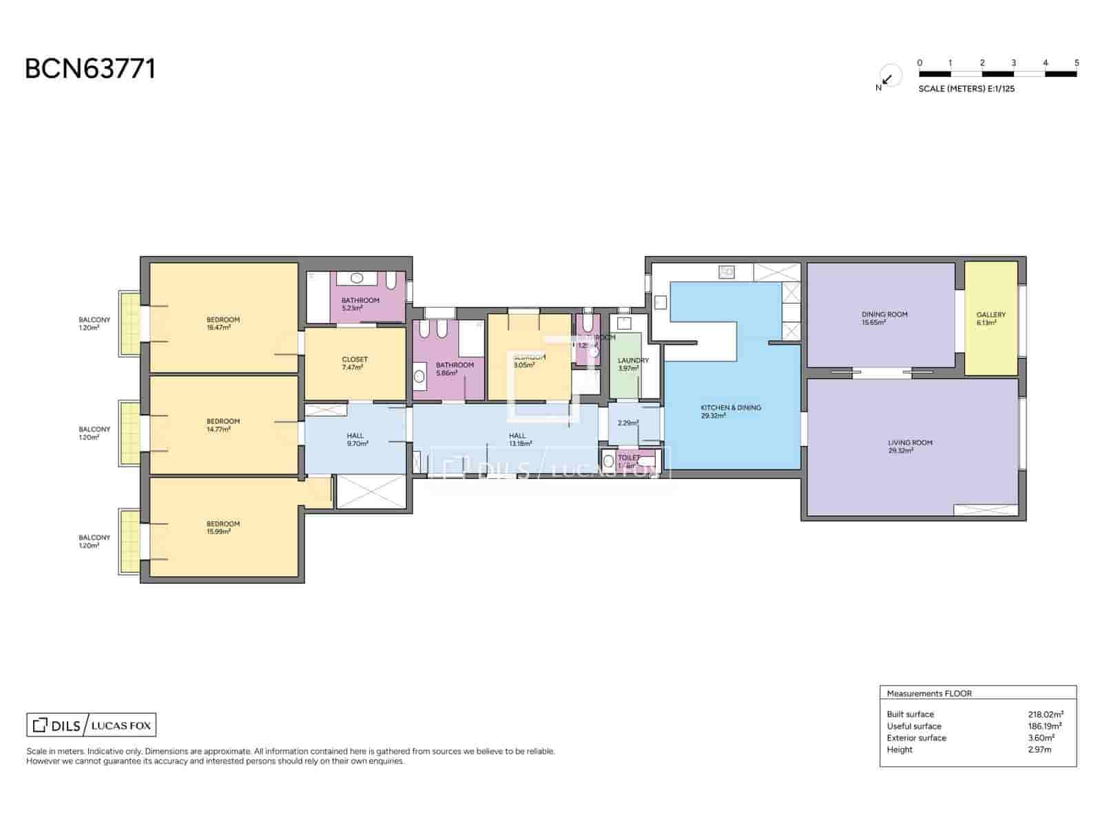 4 soverom Leilighet til salgs i Barcelona by - € 1 495 000 (Ref: 10000889)