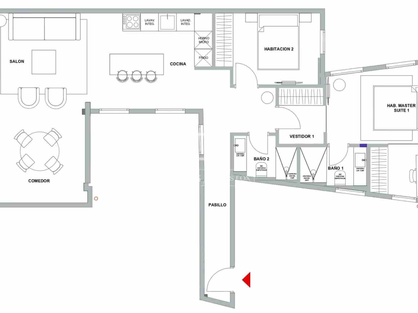 2 bedroom Apartment for sale in Madrid city - € 1,140,000 (Ref: 10001269)