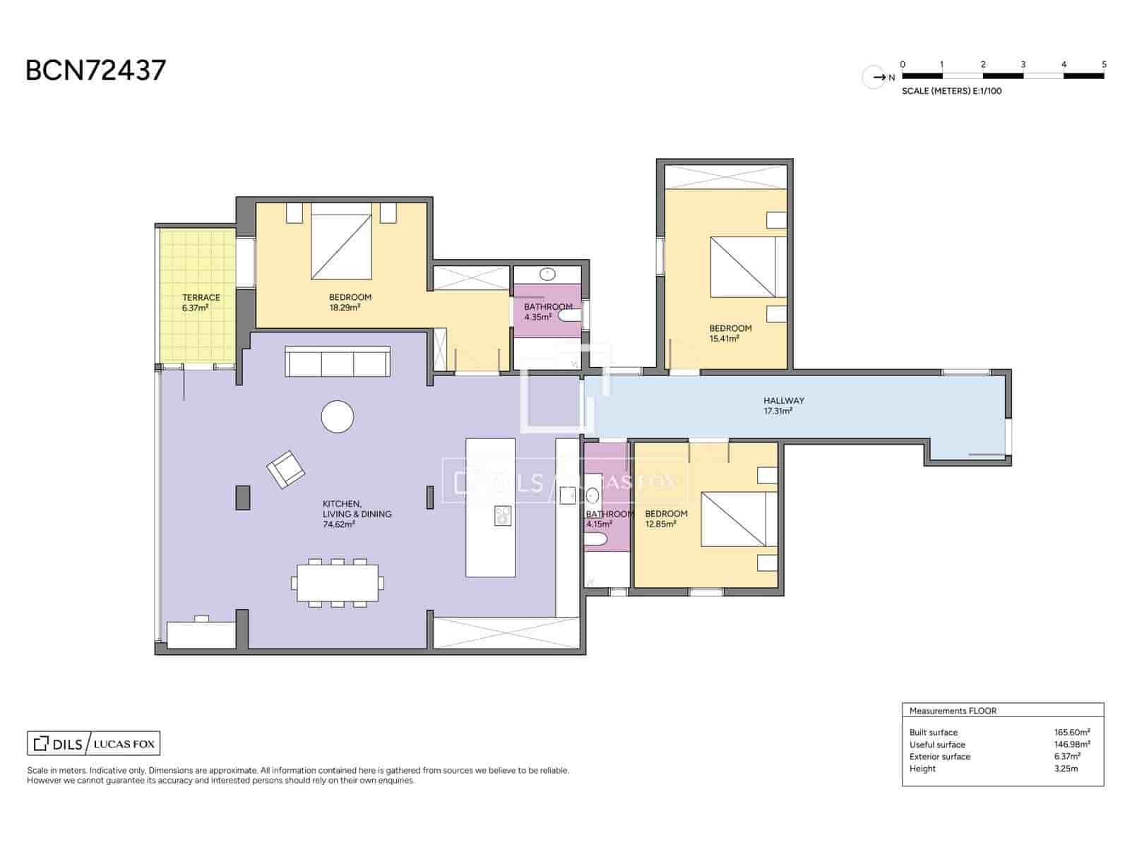 3 soveværelse Lejlighed til salg i Barcelona by - € 1.495.000 (Ref: 10001313)