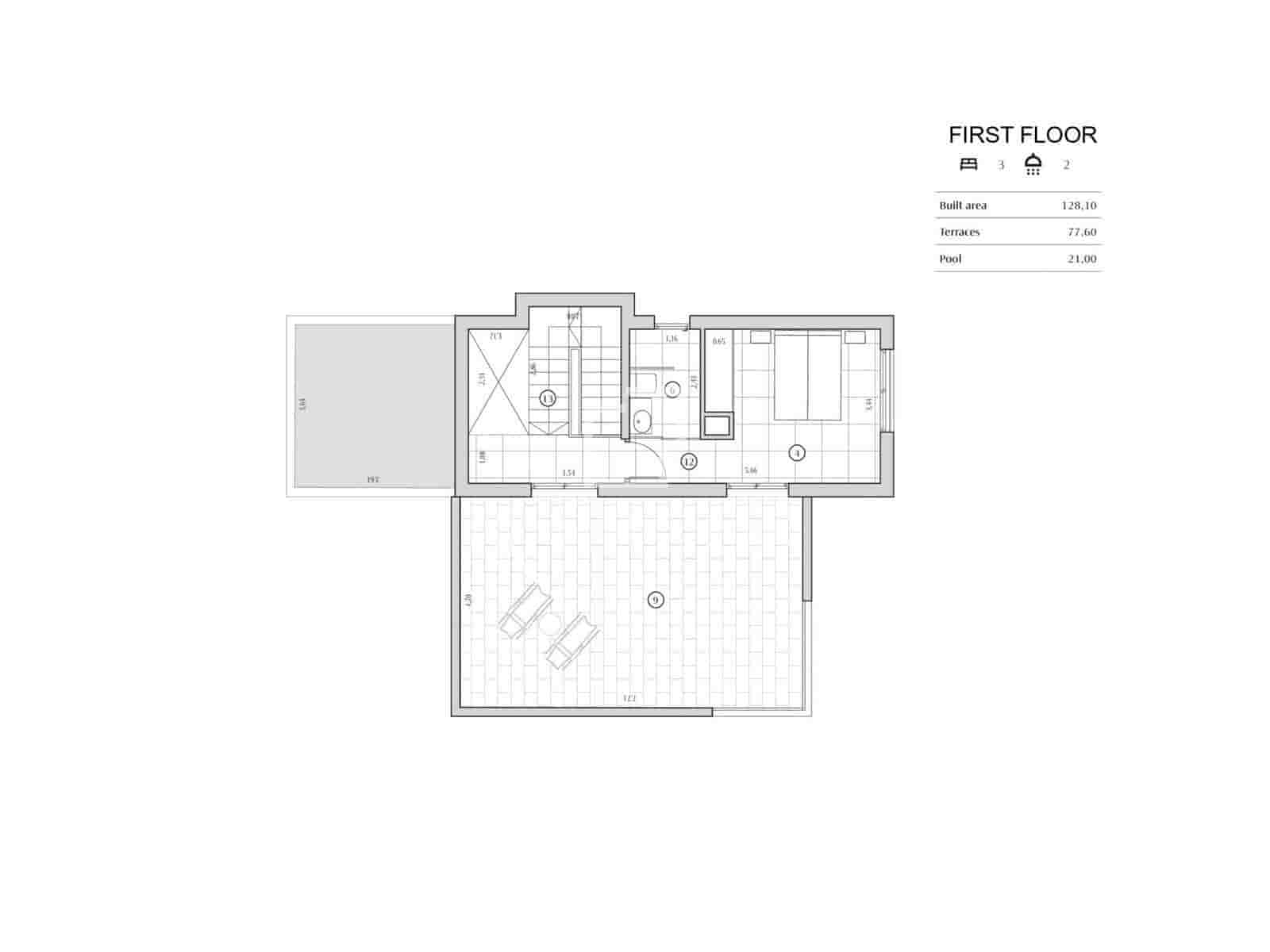3 soverom Villa til salgs i Finestrat med svømmebasseng garasje - € 799 000 (Ref: 10001315)
