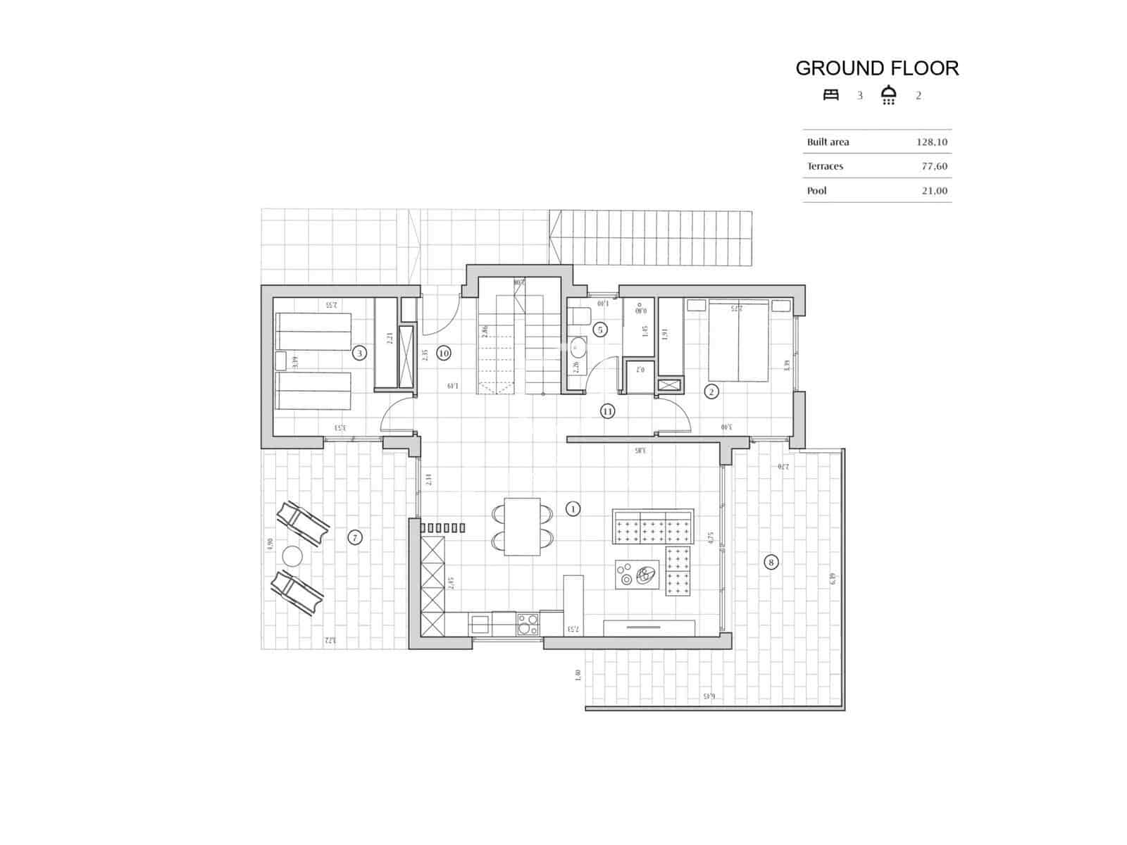 3 soverom Villa til salgs i Finestrat med svømmebasseng garasje - € 799 000 (Ref: 10001315)