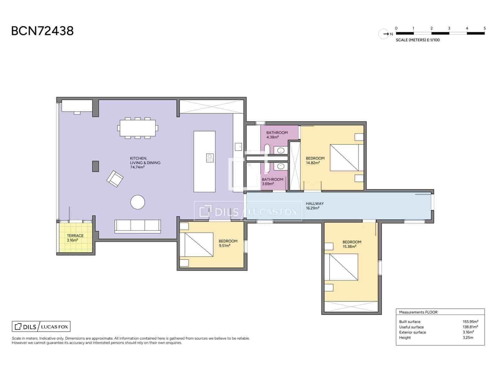 3 soverom Leilighet til salgs i Barcelona by - € 1 450 000 (Ref: 10004321)