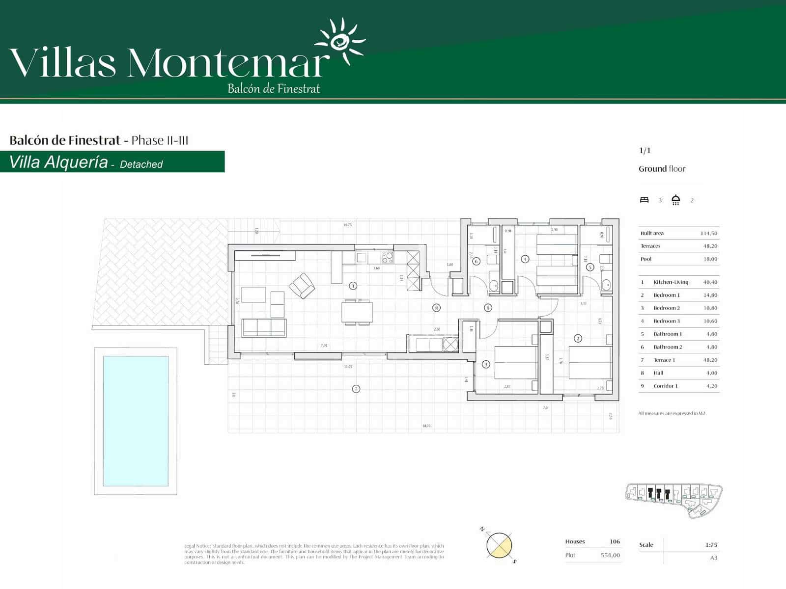 3 sovrum Villa till salu i Finestrat med pool garage - 690 950 € (Ref: 10006115)